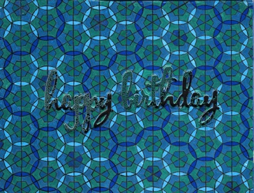 Overlapping Circles & Lines
(blue & green)
Happy Birthday Card